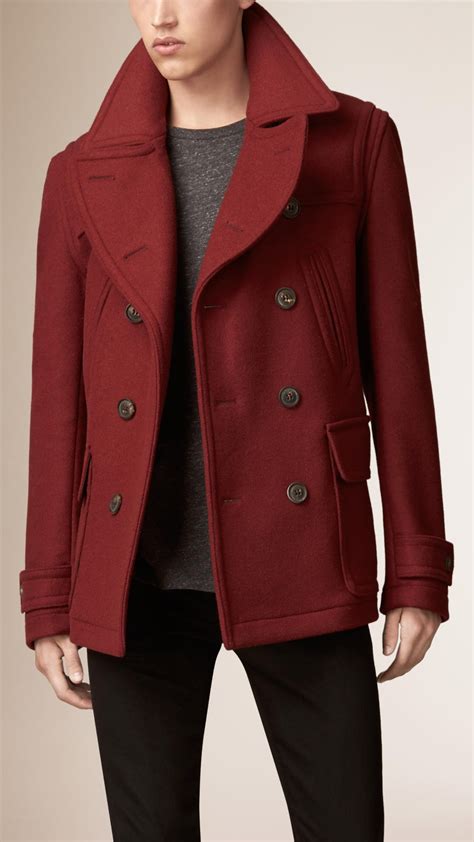 burberry male coat|burberry pea coat men's sale.